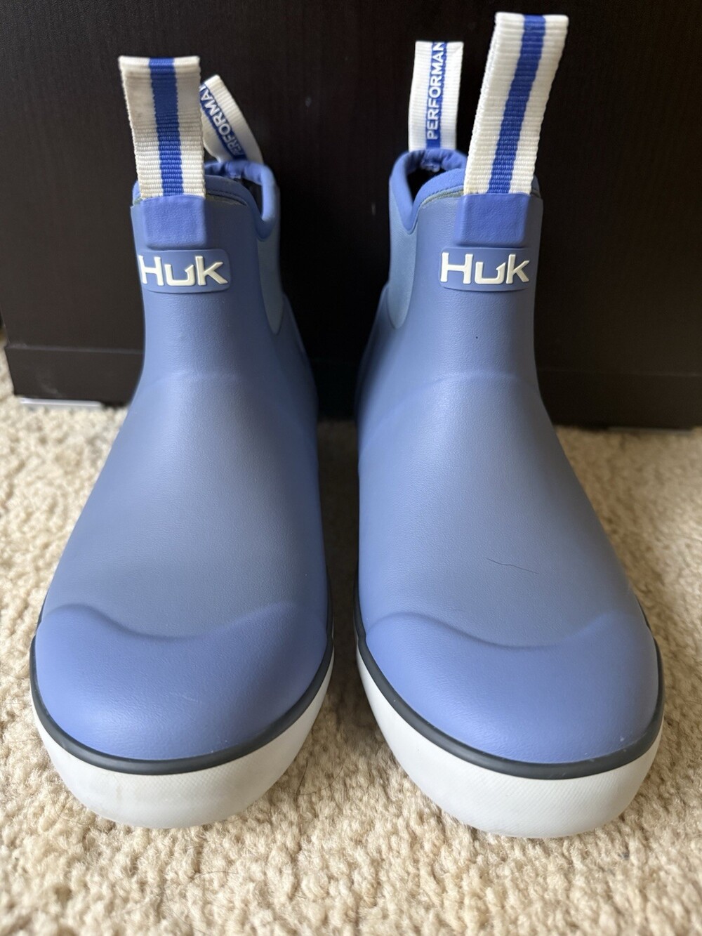Huk Women's Rogue Wave Ankle Deck Fishing Boots Blue Size 6